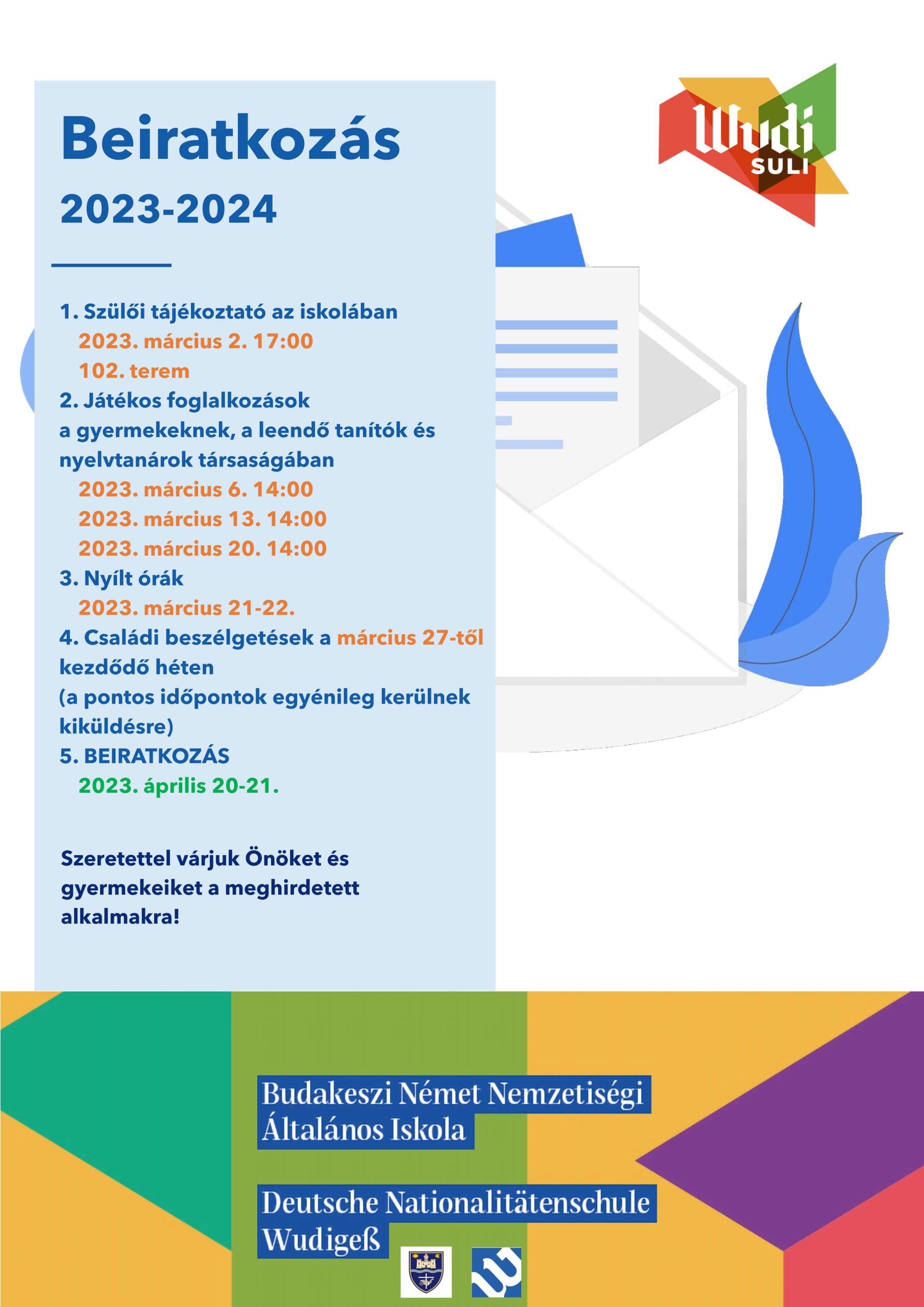 WudiSuli | Beiratkozás 2023-2024